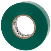 WarriorWrap Select Electrical Tape, Green, 3/4 in Width, 60 Ft Length, 7 Mil, 722 Series