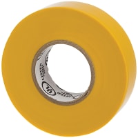 WarriorWrap Premium Electrical Tape, Yellow, 3/4 in Width, 66 Ft Length, 7 Mil, 732 Series