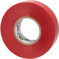 WarriorWrap General Electrical Tape, Red, 3/4 in Width, 60 Ft Length, 7 Mil, 716 Series