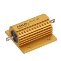 ARCOL Resistor, Aluminum Housing, Power Rating 75 W, Resistance 4 Ohms