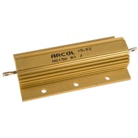 ARCOL HS150 Series Aluminum Housed Axial Panel Mount Resistor, 100mOhms +/-5% 150W