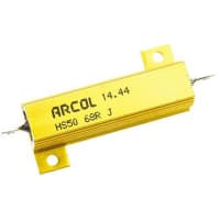 ARCOL HS50 Al house wirewound resistor, 68R 50W