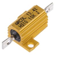 ARCOL HS10 Series Aluminum Housed Axial Panel Mount Resistor, 10kOhms +/-5% 10W