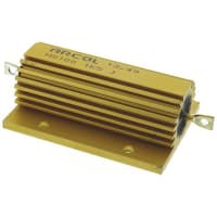 ARCOL HS100 Series Aluminum Housed Axial Panel Mount Resistor, 1.5kOhms +/-5% 100W