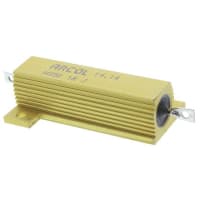 ARCOL HS50 Al house wirewound resistor, 1R 50W