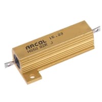 ARCOL HS50 Series Aluminum Housed Axial Panel Mount Resistor, 82Ohms +/-5% 50W