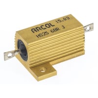 ARCOL HS25 Al house wirewound resistor, 68R 25W