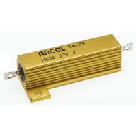 ARCOL HS50 Series Aluminum Housed Axial Panel Mount Resistor, 27Ohms +/-5% 50W