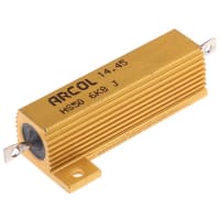 ARCOL HS50 Al house wirewound resistor, 6K8 50W