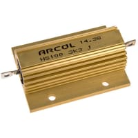 ARCOL HS100 wirewound resistor, 3K3 100W