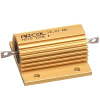 ARCOL Resistor, Aluminum Housing, Power Rating 75 W, Resistance 100 Ohms