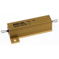 ARCOL HS50 Series Aluminum Housed Axial Panel Mount Resistor, 500Ohms +/-5% 50W