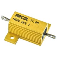 ARCOL HS25 Al house wirewound resistor, 2K2 25W