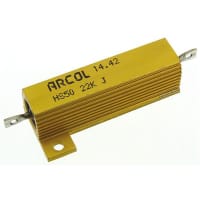 ARCOL HS50 Al house wirewound resistor, 22K 50W