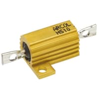 ARCOL HS10 Series Aluminum Housed Axial Panel Mount Resistor, 100Ohms +/-5% 10W