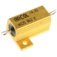 ARCOL HS25 Al house wirewound resistor, R02 25W