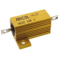 ARCOL HS25 Al house wirewound resistor, 33R 25W