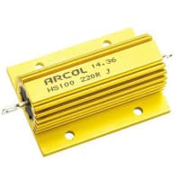 ARCOL HS100 wirewound resistor, 220R 100W