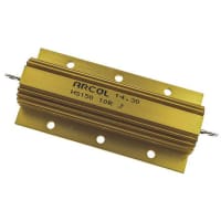 ARCOL HS150 Series Aluminum Housed Axial Panel Mount Resistor, 10Ohms +/-5% 150W