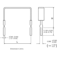 ARCOL MSR-1 baremetal element resistor, R005 1W