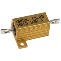 ARCOL HS15 Al house wirewound resistor, 33R 15W