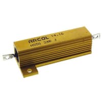 ARCOL HS50 Series Aluminum Housed Axial Panel Mount Resistor, 24Ohms +/-5% 50W