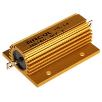 ARCOL HS100 Series Aluminum Housed Axial Panel Mount Resistor, 4.7kOhms +/-5% 100W