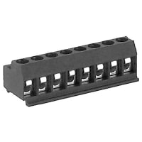 WECO Connector, Plug, 8, 26 to 14, 10, 300 V, 0.197 in., 0.25 in., 3.5 mm, 2500 V