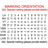 WECO Marking Strips for Terminal Strips, 7 Pole