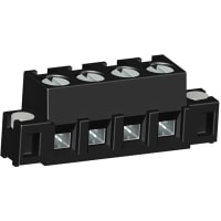 WECO Terminal Block, 12, 0.4 in., 10 A (UL), 15 A (CSA), 300 V, 30 to 14 AWG