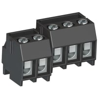 WECO Terminal Block, Plug, 2, 26-14 AWG, 10 A, 300 V, 5 mm, 0.4 Nm (MaX.), 6 mm