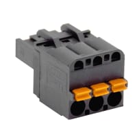 WECO Plug connector, Screwless Connection, 5.0 mm pitch, 3 pole