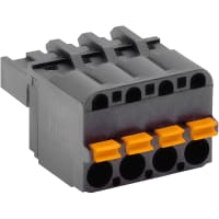 WECO Plug connector, screwless connector, 5.08 mm pitch, 4 pole