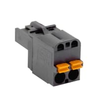 WECO Plug connector, Screwless Connection, 5.0 mm pitch, 2 pole