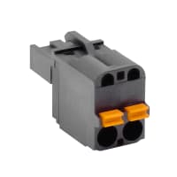 WECO Plug connector, screwless connector, 5.08 mm pitch, 2 pole