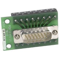 WECO Interface Module; D-Sub; 15; 30-14 AWG; 3.5 A; 125 VAC; Male