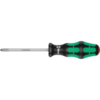 Wera Tools 1 x 80mm Slotted Driver for PHILLIPS Screws, Kraftform Plus, 300 Series