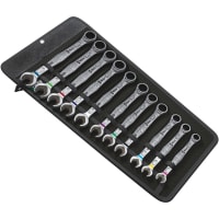 Wera Tools Combination Ratchet Wrench Set, Imperial, 12x3.7x3.3" (305x95x85mm), Joker Series