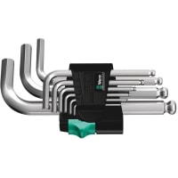 Wera Tools L-Keys, 950 PKS/9 SM N HEX KEY Set