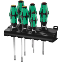 Wera Tools /6 RACK Slotted Driver Set