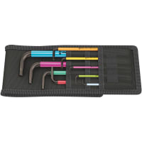 Wera Tools L-Keys, 950 SPKL/9 SZ MULTICOLOUR Long Arm Hex-Key Set