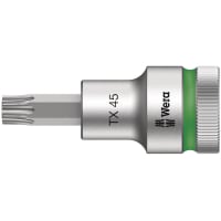 Wera Tools 55 x 140mm Socket with Holding Function 1/2, HF TORX Zyklop Series