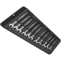 Wera Tools Spanner, Joker 11pc Combination Wrench Set Metric in textile pouch