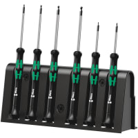 Wera Tools 2052/6 RACK Screwdriver Set, Kraftform Micro Series