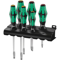 Wera Tools SK/6 LASERTIP RACK Slotted Driver Set