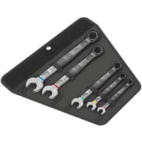 Wera Tools Spanner, Joker 5pc Combination Wrench Set Metric in textile pouch