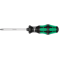 Wera Tools , 355 SK PZ 2 x 100mm Slotted Driver, POZIDRIV Screws, Kraftform Plus, 300 Series