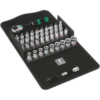 Wera Tools 8100 SA All-in Zyklop Ratchet Set;1/4" drive;w/holding function;metric;42 pc