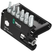 Wera Tools Bit-Check Series, 7 HEX-PLUS 1 Bits Assortment