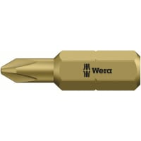 Wera Tools Bit, 2 x 25 mm, 851/1 Reduced Diameter, Phillips Screws Series